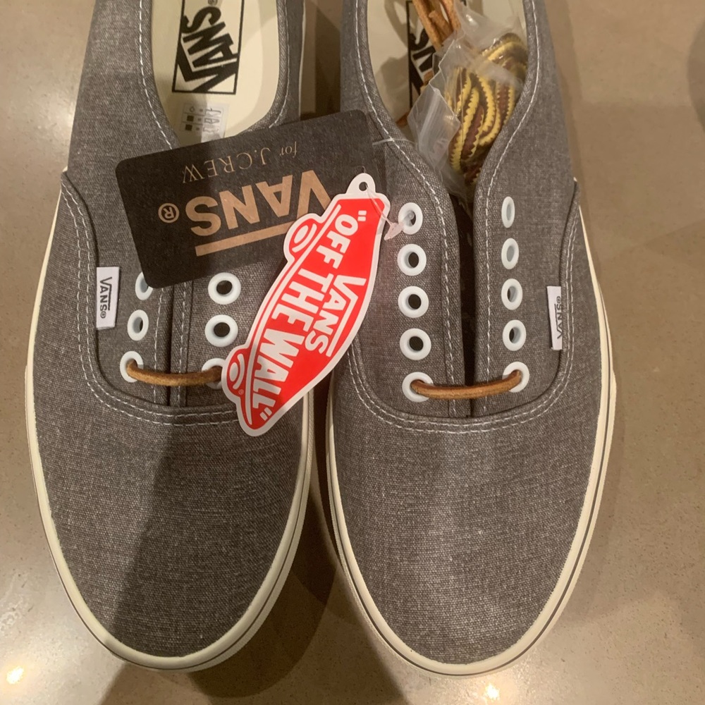 NEW Vans for J.Crew Canvas Sneakers- Size 9